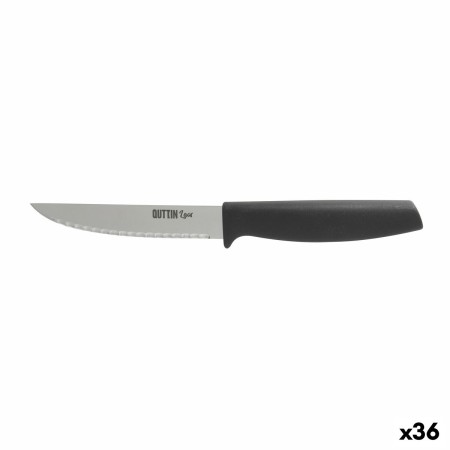 Cuchillo de Cocina Quttin Laos Negro Plateado 11 cm Multiusos (36 Unidades)