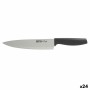 Cuchillo de Cocina Quttin Laos Negro Plateado 20 cm (24 Unidades)