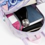 Mochila Escolar 3D con Ruedas Stitch Lila 25,0 x 31,0 x 10,0 cm