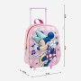 Cartable 3D avec roulettes Minnie Mouse Rose 25,0 x 31,0 x 10,0 cm