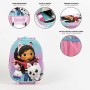 Cartable 3D avec roulettes Gabby's Dollhouse Rose 25,0 x 31,0 x 10,0 cm