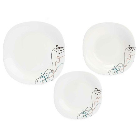 Assiettes Vivalto LFP-110/85/LFTP-90 1 Blanc Verre opalin