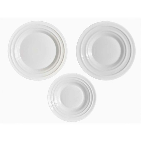 Assiettes Vivalto F-LGCP105-75-85 Blanc Verre opalin
