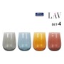 Set de Verres LAV GAIA 4 Pièces (6 Unités)
