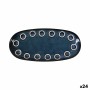 Plat à Gratin La Mediterránea Almudena Bleu Oblongue 25 x 12 x 2,2 cm (24 Unités)