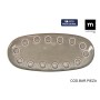 Plat à Gratin La Mediterránea Almudena Gris Oblongue 29 x 13,5 x 2,4 cm (24 Unités)