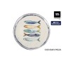Plato Llano La Mediterránea Peixe Ø 26 cm (6 Unidades)