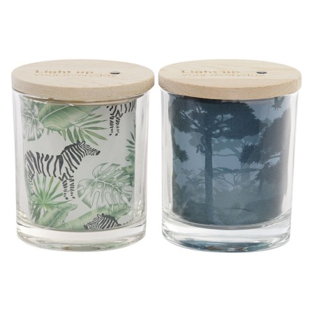 Décoration lumineuse DKD Home Decor Tropical (9,5 x 9,5 x 11 cm) (2 Unités)