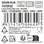 Plato Llano La Mediterránea Ocean blue (12 Unidades)