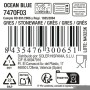 Plato Llano La Mediterránea Ocean blue (12 Unidades)