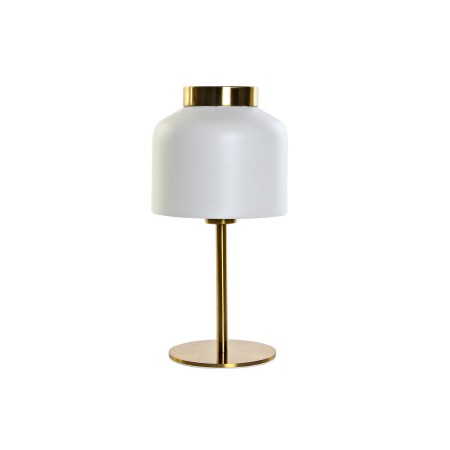 Lampe de bureau DKD Home Decor Doré Blanc 220 V 40 W (18 x 18 x 37 cm)