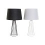 Lampe de bureau DKD Home Decor Noir Blanc 250 V 50 W (30 x 30 x 52 cm) (2 Unités)