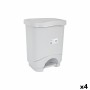 Cubo de Basura con Pedal Tontarelli Idea Gris 24 L (4 Unidades)