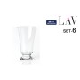 Set de Verres LAV Troya 6 Pièces (8 Unités)