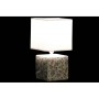 Lampe de bureau DKD Home Decor Noir Coton Blanc Grès 220 V 40 W (12,5 x 12,5 x 25,5 cm) (2 Unités)