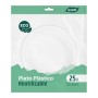 Set de Platos Algon Plástico 20,5 cm 25 Piezas (12 Unidades)