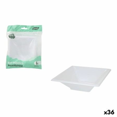 Set de Aperitivo Algon Plástico 250 ml 12 x 12 x 2 cm 6 Piezas (36 Unidades)