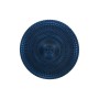 Plato Llano Alfares Alfares Azul Vidrio Ø 31 cm (6 Unidades)