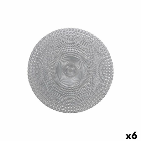 Plato Llano Alfares Alfares Vidrio Ø 31 cm (6 Unidades)