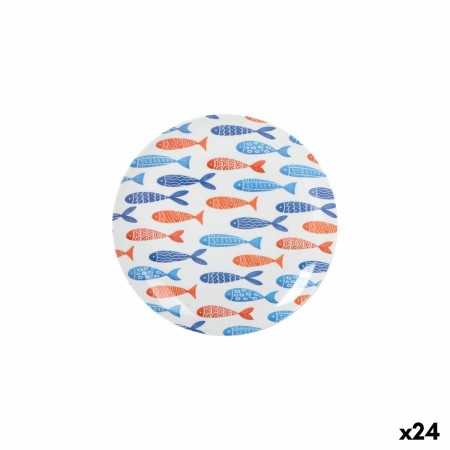 Plato de Postre La Mediterránea 20 cm Peces (24 Unidades)