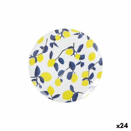 Plato Llano La Mediterránea Limón 25,5 cm (24 Unidades)