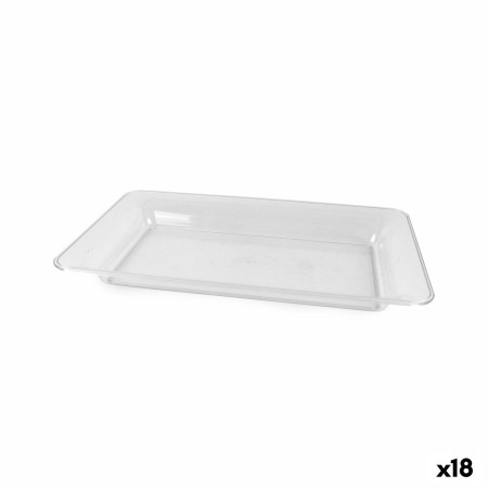 Bandeja de Aperitivos Algon Rectangular 36 x 23 cm (18 Unidades)