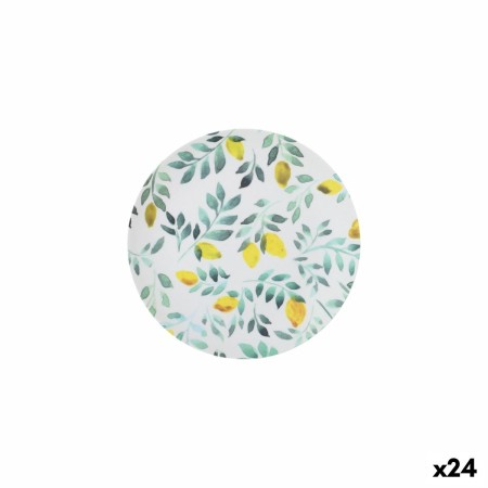 Plato de Postre La Mediterránea 20 cm Limón (24 Unidades)