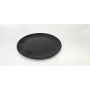 Plato de Postre La Mediterránea Negro 20 cm (24 Unidades)