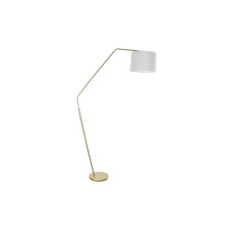 Lampadaire DKD Home Decor Doré Métal Polyester Lin Blanc Glam (91 x 31 x 196 cm)