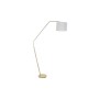 Lampadaire DKD Home Decor Doré Métal Polyester Lin Blanc Glam (91 x 31 x 196 cm)