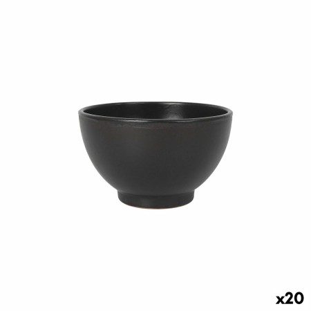 Cuenco Azofra Negro 15 x 15 x 9 cm (20 Unidades)