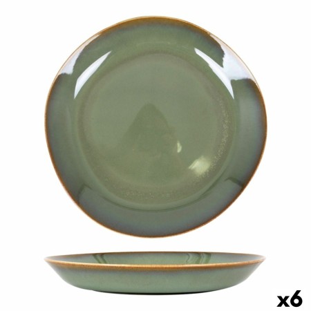 Plato Hondo Duomo Verde Ø 23 cm (6 Unidades)