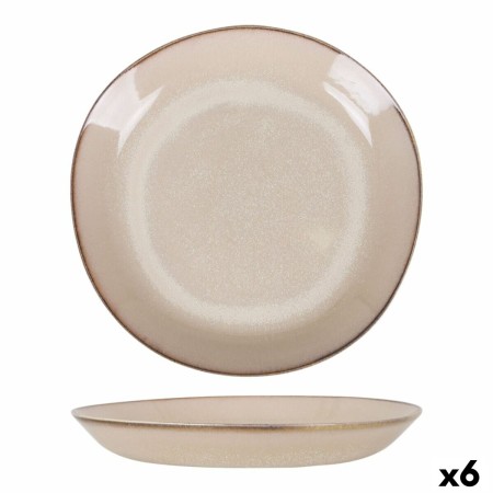 Plato Hondo Duomo Beige Ø 23 cm (6 Unidades)