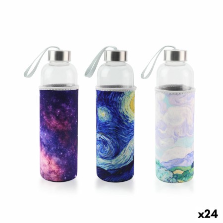 Botella de Agua Bewinner Vidrio 600 ml (24 Unidades)