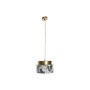 Suspension DKD Home Decor Doré Blanc Vert 220 V 50 W (35 x 35 x 23 cm)