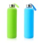 Bouteille d'eau Bewinner verre Silicone 600 ml (24 Unités)