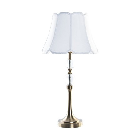 Lampe de bureau DKD Home Decor Doré Métal Blanc Marbre 220 V 50 W (32 x 32 x 67 cm)