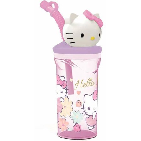 Vaso con Pajita Hello Kitty 360 ml