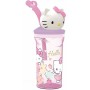 Vaso con Pajita Hello Kitty 360 ml