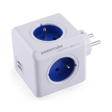 Bloc Cube Prises Allocacoc PowerCube Original USB (E)