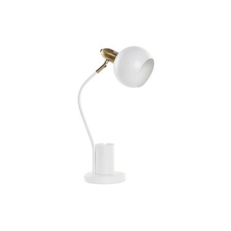 Lampe de bureau DKD Home Decor Doré Blanc 220 V 50 W (27 x 15 x 50 cm)