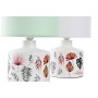 Lampe de bureau DKD Home Decor Menthe Blanc 220 V 50 W Tropical (22 x 22 x 35 cm) (2 Unités)