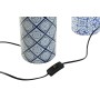 Lampe de bureau DKD Home Decor Mosaïque Bleu Doré Polyester Blanc Grès 220 V 50 W Arabe (28 x 28 x 49 cm) (2 Unités)