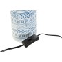 Lampe de bureau DKD Home Decor Beige Bleu Doré Polyester Blanc Grès 220 V 50 W Arabe (20 x 20 x 39 cm) (2 Unités)