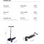 Patinete Ociotrends Eco Future Scooter Morado 3 ruedas
