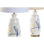 Lampe de bureau DKD Home Decor Beige Bleu Doré Blanc Oiseau 220 V 50 W Oriental (29 x 29 x 55 cm) (2 Unités)