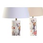 Lampe de bureau DKD Home Decor Beige Polyester Blanc Oiseau Grès 220 V 50 W Oriental (30 x 30 x 55 cm) (2 Unités)