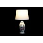 Lampe de bureau DKD Home Decor Beige Blanc Multicouleur Fleurs 220 V 50 W Shabby Chic (25 x 25 x 43 cm) (2 Unités)