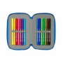 Plumier Triple Batman Azul 12,5 x 19,5 x 5,5 cm