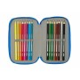Pochette à crayons triple Batman Bleu 12,5 x 19,5 x 5,5 cm